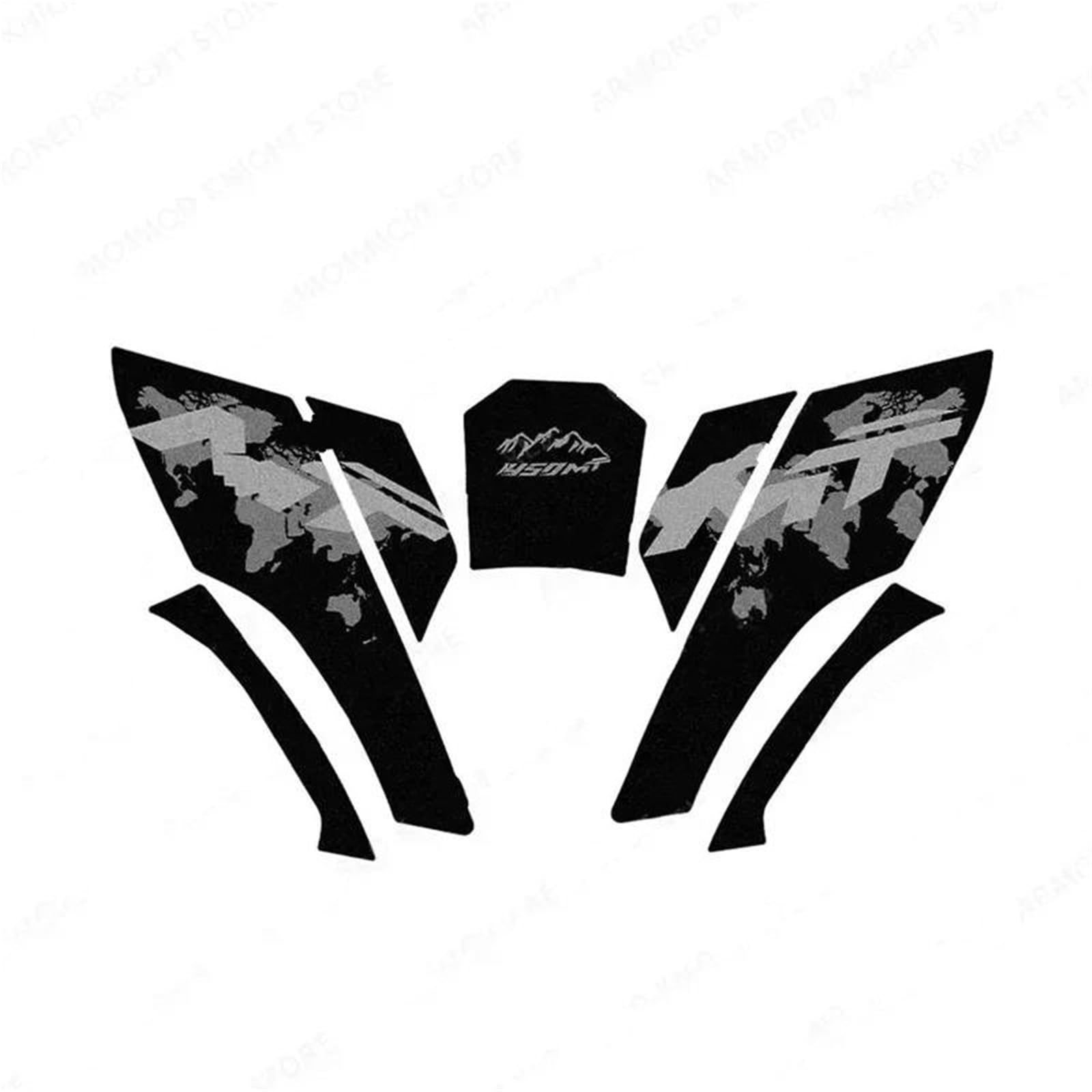 Slimes Color1 For Cfmoto 450Mt 2024 Motorcycle Side Sticker Fuel Tank Decal Protector Traction Pad Cover Decoration Sets(Color1)