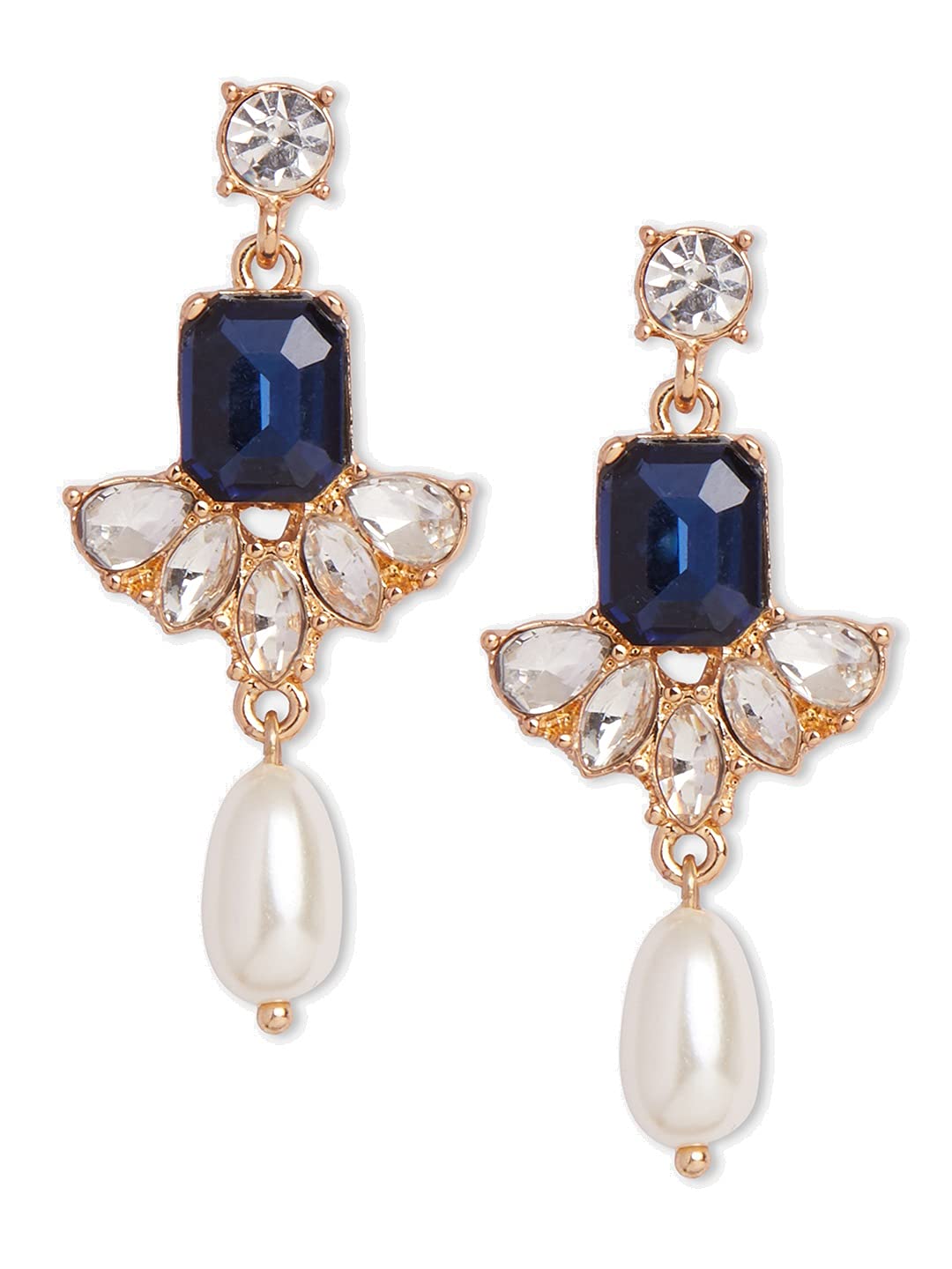 Accessorize London Diamante Short Drop Earring, NAVY, One Size (MN-82000441001) (B09BFN5QN1) Amazon Price History, Amazon Price Tracker
