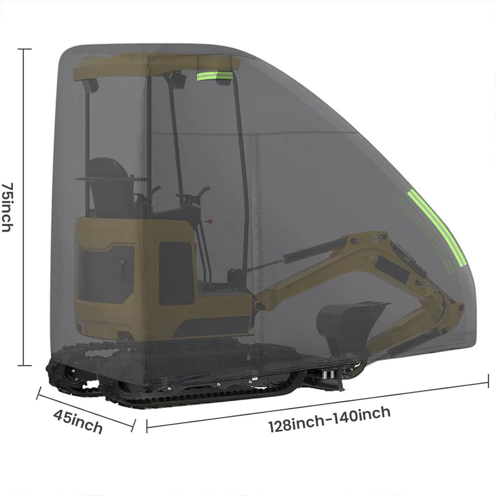 Jiawu Mini Digging Cover for Bobcat E32 E20 E10/CAT/VIO17/CX17C