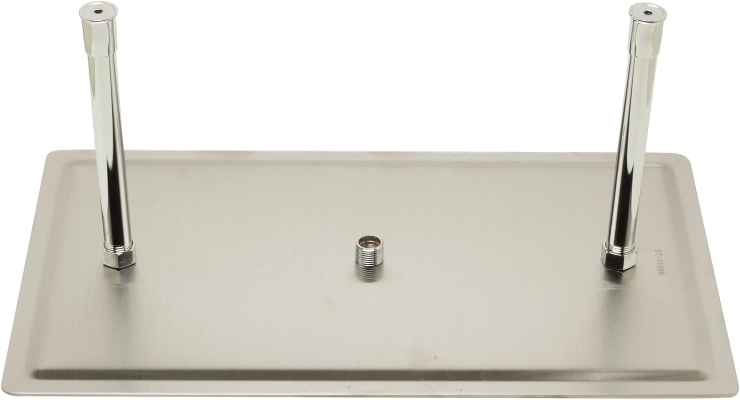 ALFI brand RAIN2012 Rectangular Solid Ultra Thin Rain Shower Head, Brushed Stainless Steel, 20-Inch
