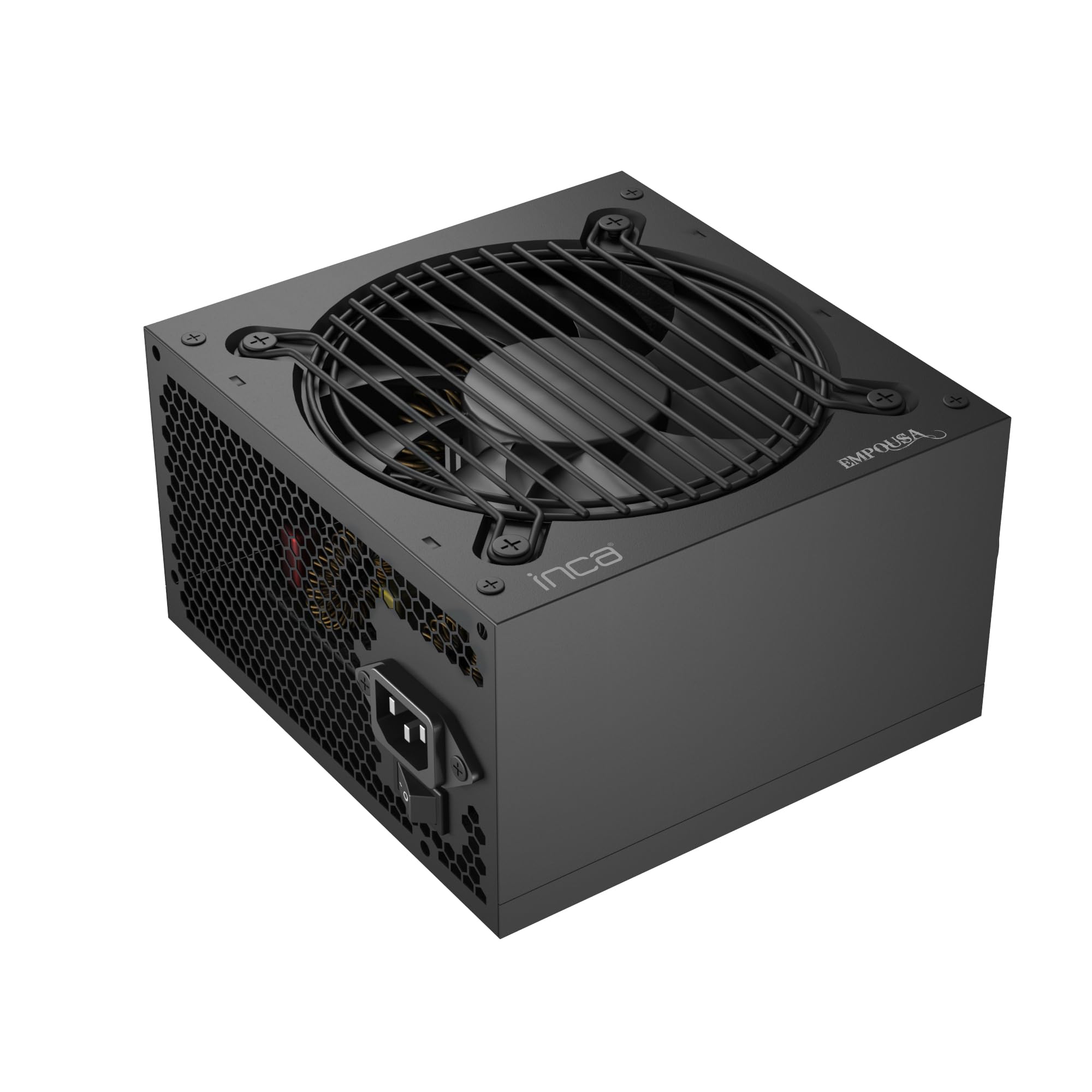 Fuente de alimentación silenciosa INCA IPS-750XN Compatible con el último estándar ATX 12V V2.3. El Ventilador Extremadamente silencioso de 120 mm Garantiza un Flujo de Aire excepcional. (750XN)