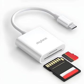 Daytona NK1023 2 in 1 Type-C to SD Card OTG SD/TF Memory Converter Plug and Play Card Reader for Phone and Pad