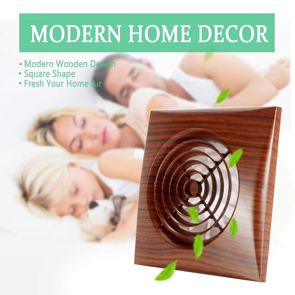 Ventilador extractor silencioso de 4 pulgadas, salida de ventilación para baño, cocina, ventilador de escape para ventana de techo montado en la pared, 10 W, 220 V (tamaño: 220 V) (cobre 220 V)
