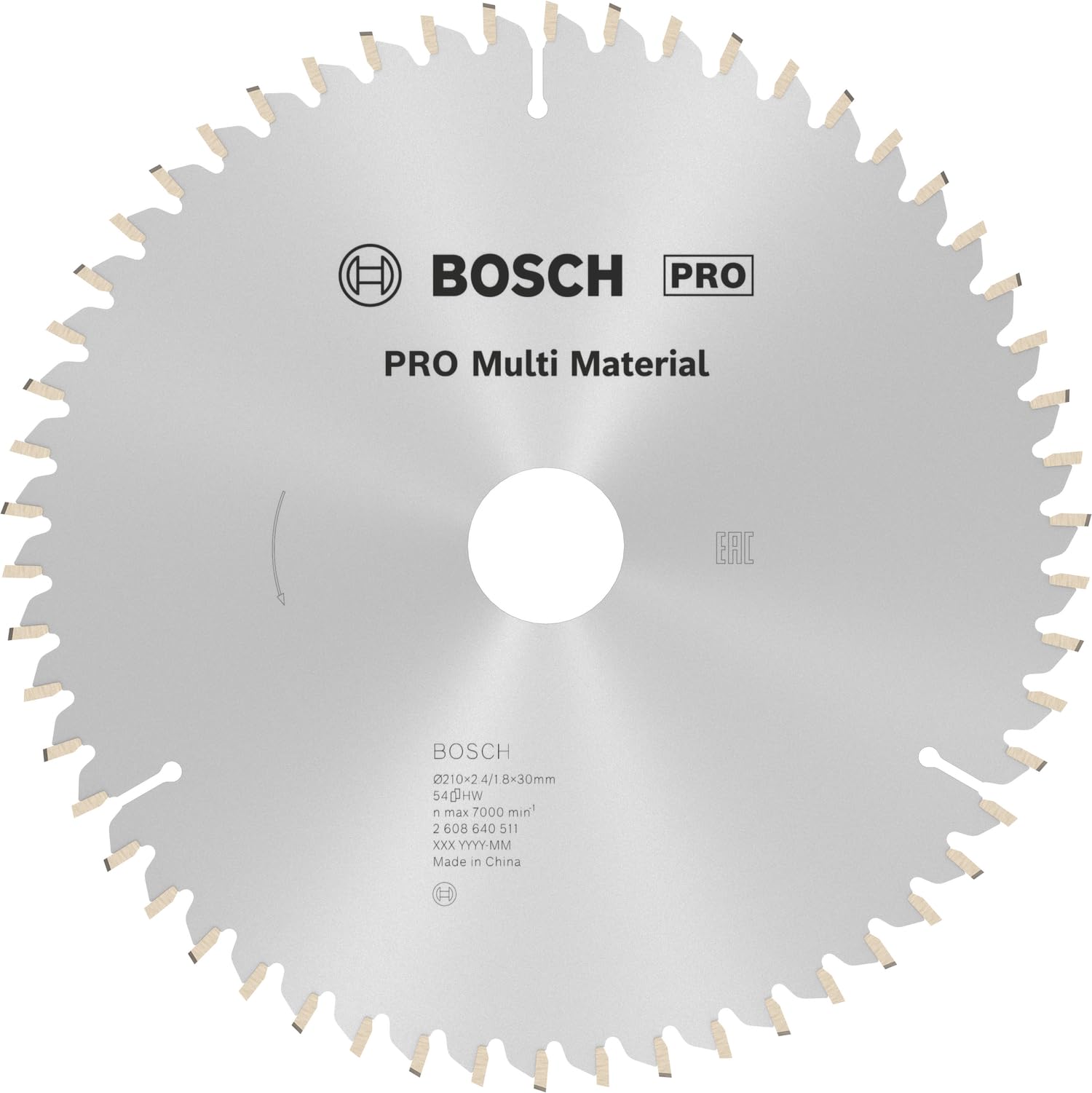 Bosch Professional Accessories Daire Testere Bıçağı, Gri, 1 Adet