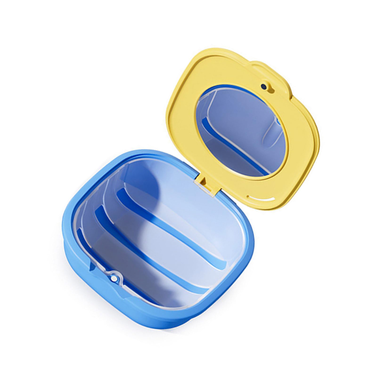 YROHGKPN Portable Retainers Storage Box with Secure Lid for Travel Compact Brace Accessories Organizers for Clear Aligners Retainers