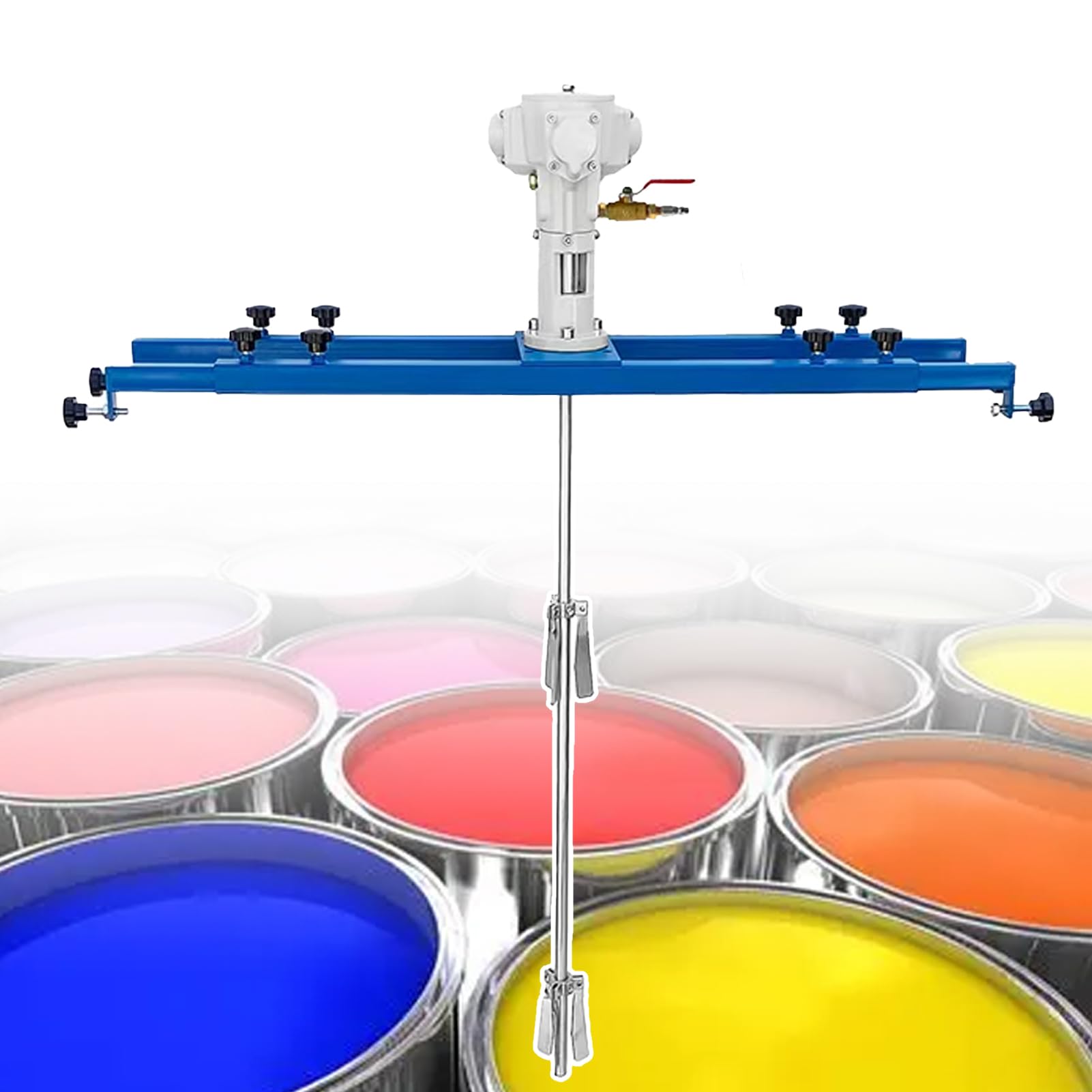 GZGHRZQS IBC Pneumatic Paint Mixer | IBC Air Agitators with Support Hanger | 1/2HP, 3/4PHP, 1HP Paint Stirring Machine Mix Tool | Bracket Mixer | for IBC Ton Barrels