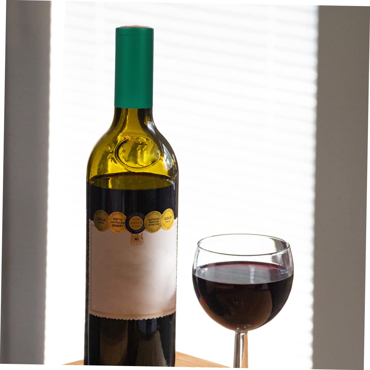 Ipetboom 100pezzi Pellicola Termoretraibile in Plastica per Bottiglie di Vino Sigillatura Termoretraibile per Vino Confezione da Adatta per Sigillare Bottiglie di Fatte in Casa Facile