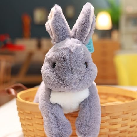 Amazon Co Jp やわらかい うさぎのぬいぐるみ 抱き枕 大きい 癒し系 幼児 35cm 子供 大人 赤ちゃん ウサギ お人形 自然な かわいい 誕生日 プレゼント デザイン お祝い ウサギ 姫 かわいい 縫い包み ふわふわ もちもち 癒し リアル 添い寝 洗える おもちゃ