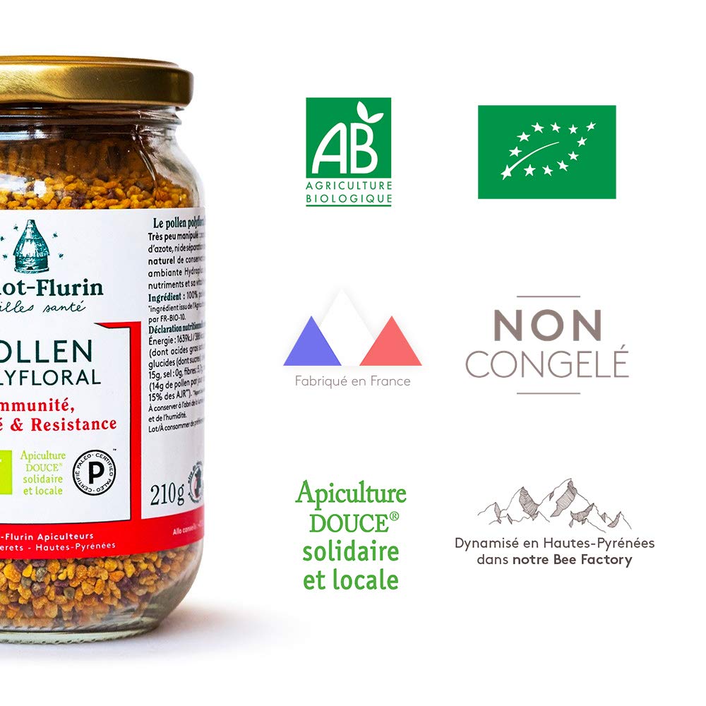 BALLOT-FLURIN-Pollen Polyfloral dynamisé-210g