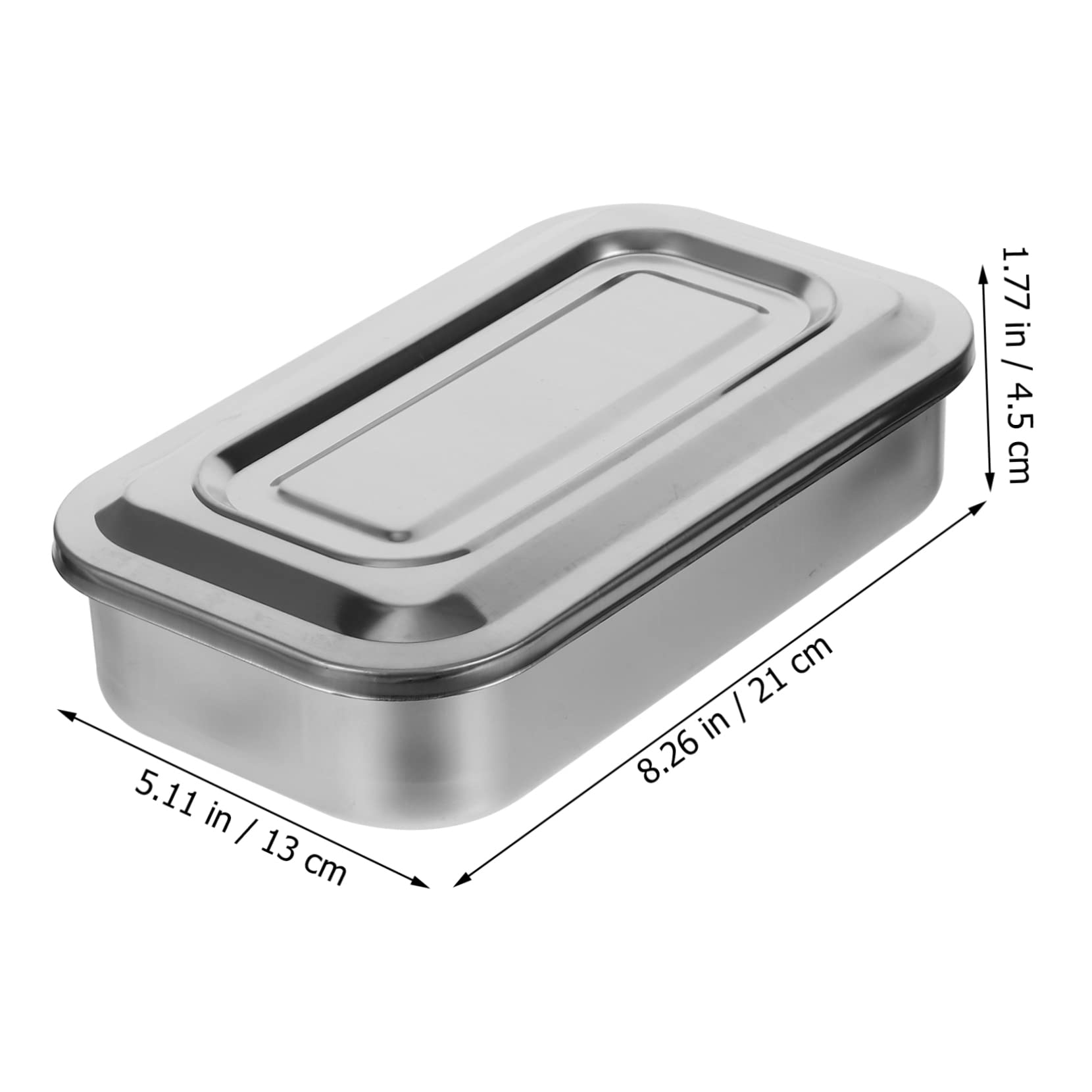 CANIGHT Vassoio Inox con da 8 Pollici per Utensili Dentali e Odontoiatrici Facile da e