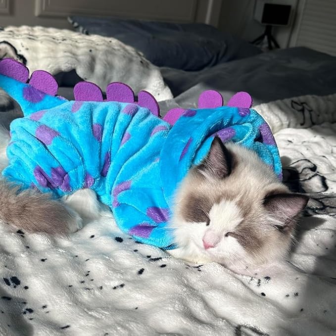 Disfraz de Dinosaurio con Capucha para Perros Pequeños miniatura 8