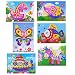 Oveelando6in1#1,mosaics Sticky Elephant,fish,dinosaur,spaceship,pegasus,butterfly Card,sheet,pictures for Kids Peel,stick,display,mosaic Sticker