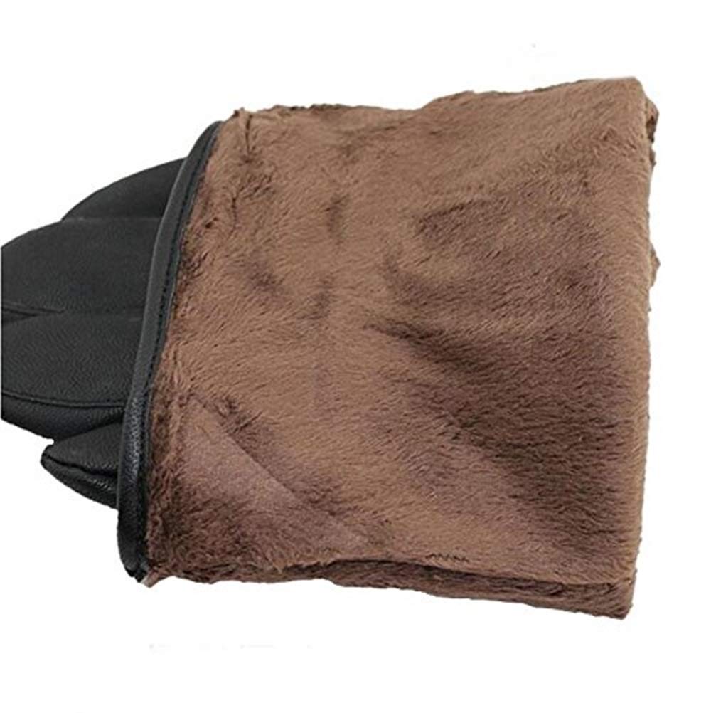 Unisex-Adult Rękawiczki Męskie Z Ekranem Dotykowym Zimowe Ciepłe Rękawiczki Sportowe Outdoor Nowoczesne Casual Faux Leather Material Rękawiczki Męskie 2 Pary/1/One Size