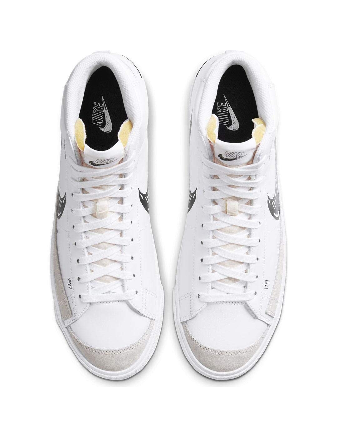 Nike Marynarka Mid Vntg '93, męskie buty do koszykówki, białe (białe/czarne platyny), 42,5 EU, Biały, czarny, platynowy odcień, 42.5 EU