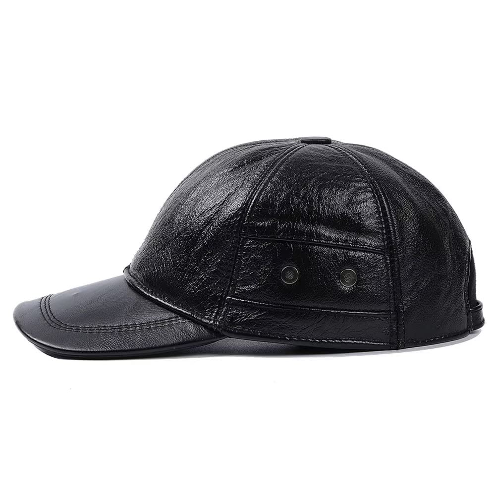 Cappello da Baseball da Uomo in Pelle Cappello da Sole Cappello Regolabile