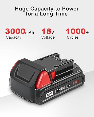 Miniatura 3 de TeenPower Repuesto actualizado para batería Milwaukee M18 de 18 V, 3000 mAh, 4 unidades, compatible con 48-11-1820 48-11-1840 48-11-1850 48-11-1828