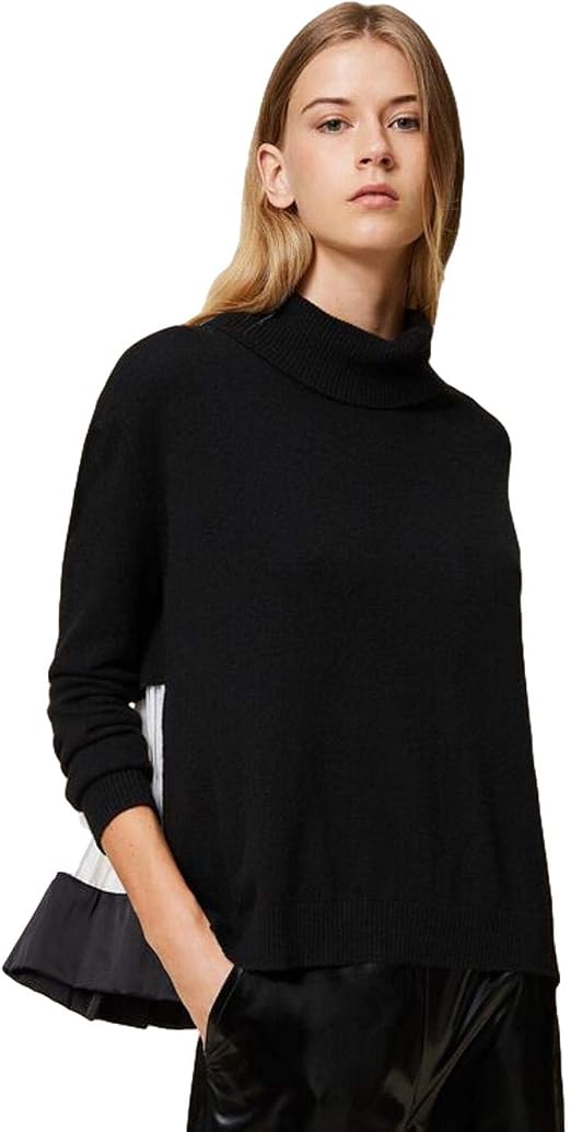 Twin-set Simona Barbieri Abbigliamento Nero/Bianco 202TT3051 S02709 M :  Amazon.it: Abbigliamento