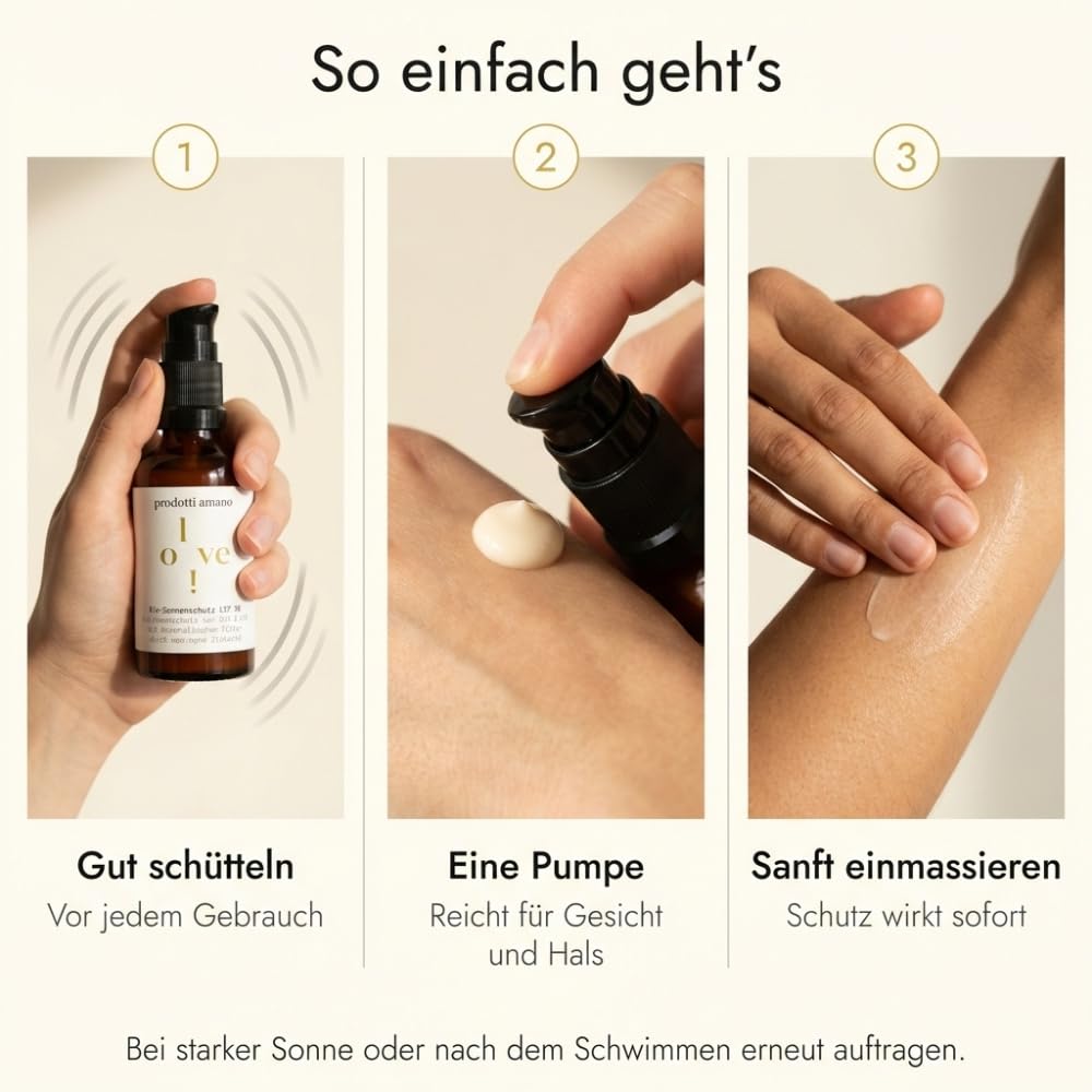 Mineralische Sonnencreme 50ml SPF 30 I TESTSIEGER* Dermatologisch Getestet I Sonnenschutz Konzentrat Natürlich ohne Zusätze I Schützt vor UVB & UVA I Für Gesicht und Körper I Bio Sunscreen ohne Chemie