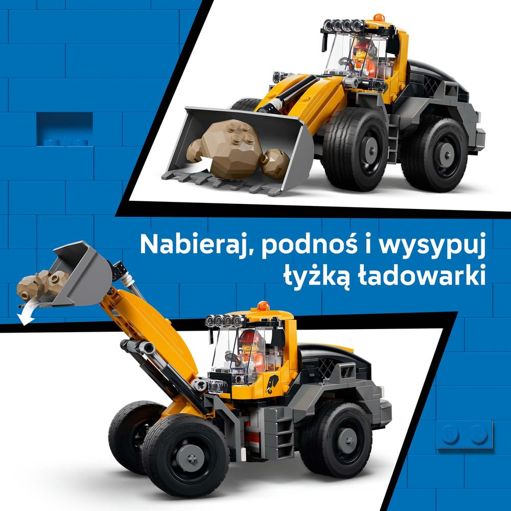 LEGO City Wywrotka i ładowarka czołowa 60494 | Maszyny budowlane dla dzieci, zestaw klocków konstrukcyjnych, prezent dla chłopca i dziewczynki, dla 8-latka, 1132 elementy