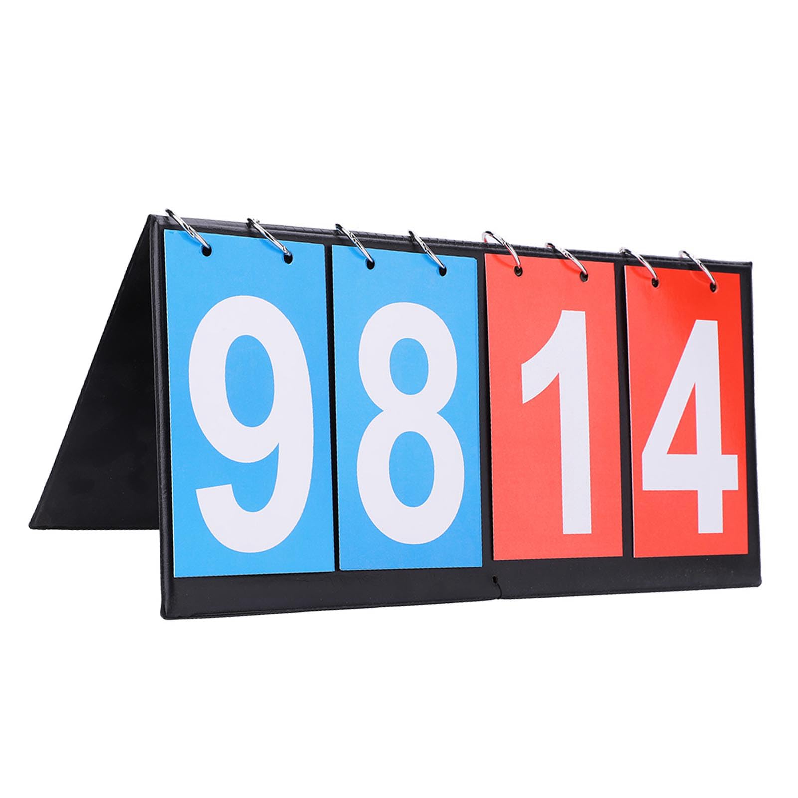 Chazcool 4 Digit Tabletop Flip Scoreboard, Flip Scoreboard, Score Flipper for Table Tennis Basketball Football Baseball Vollyball - Image 4