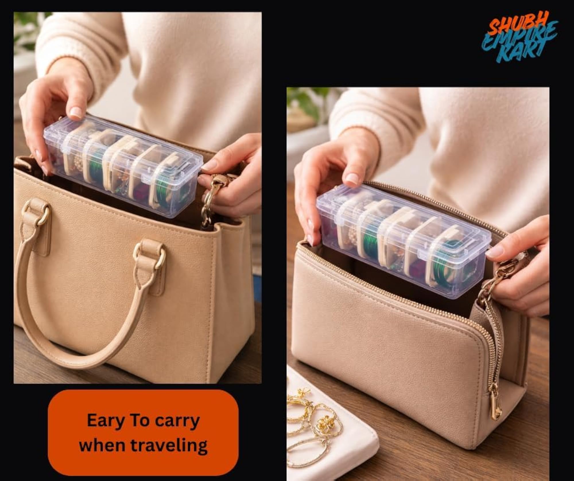 Jewellery Organizer Transparent Storage Box