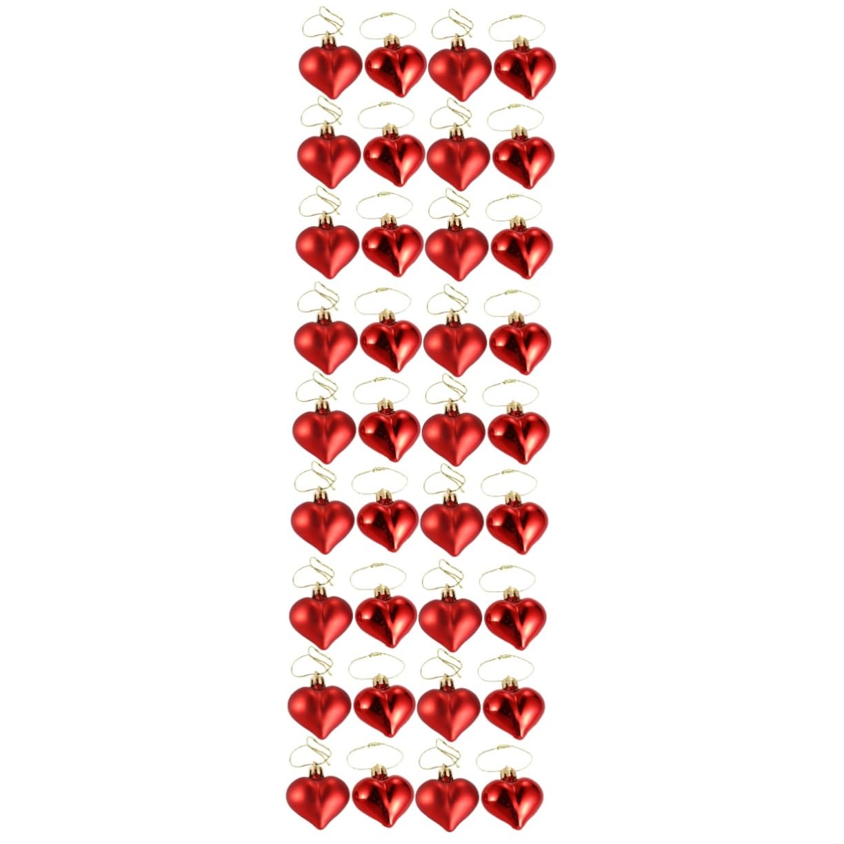 MAGICLULU 108stücke Teiliges Romantischer Herz-hängedekorationen Für Hochzeiten Valentinstag Und Partys Rote Love Heart Ornamente Für Romantische Ihrem Zuhause