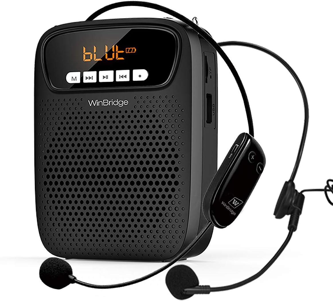 Giecy Amplificadores de voz portátil 30W 2800 mAh batería recargable de ...
