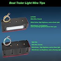 Vista 7 de Luces de remolque con kit de arnés de cableado de remolque de 50 pies - Sistema completo de iluminación LED impermeable