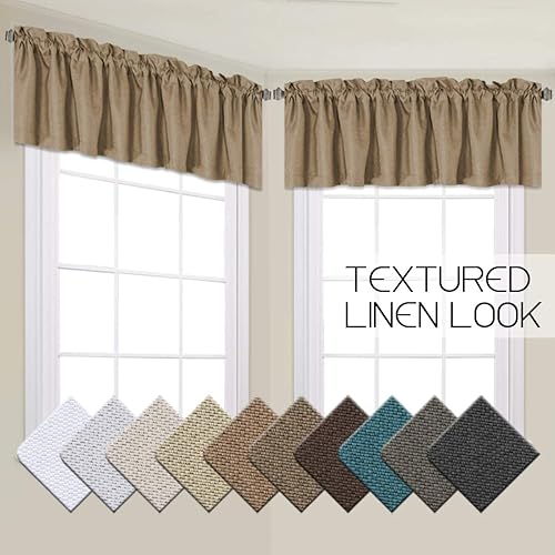 Wide Pocket Curtain Valances Amazon Com