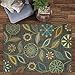 Maples Rugs Reggie Floral Area Rugs for Living Room & Bedroom [Made in USA], Multi, 5 x 7