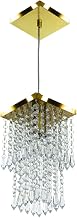 Pendente De Cristal Acrilico Spark Dourado Maravilhoso