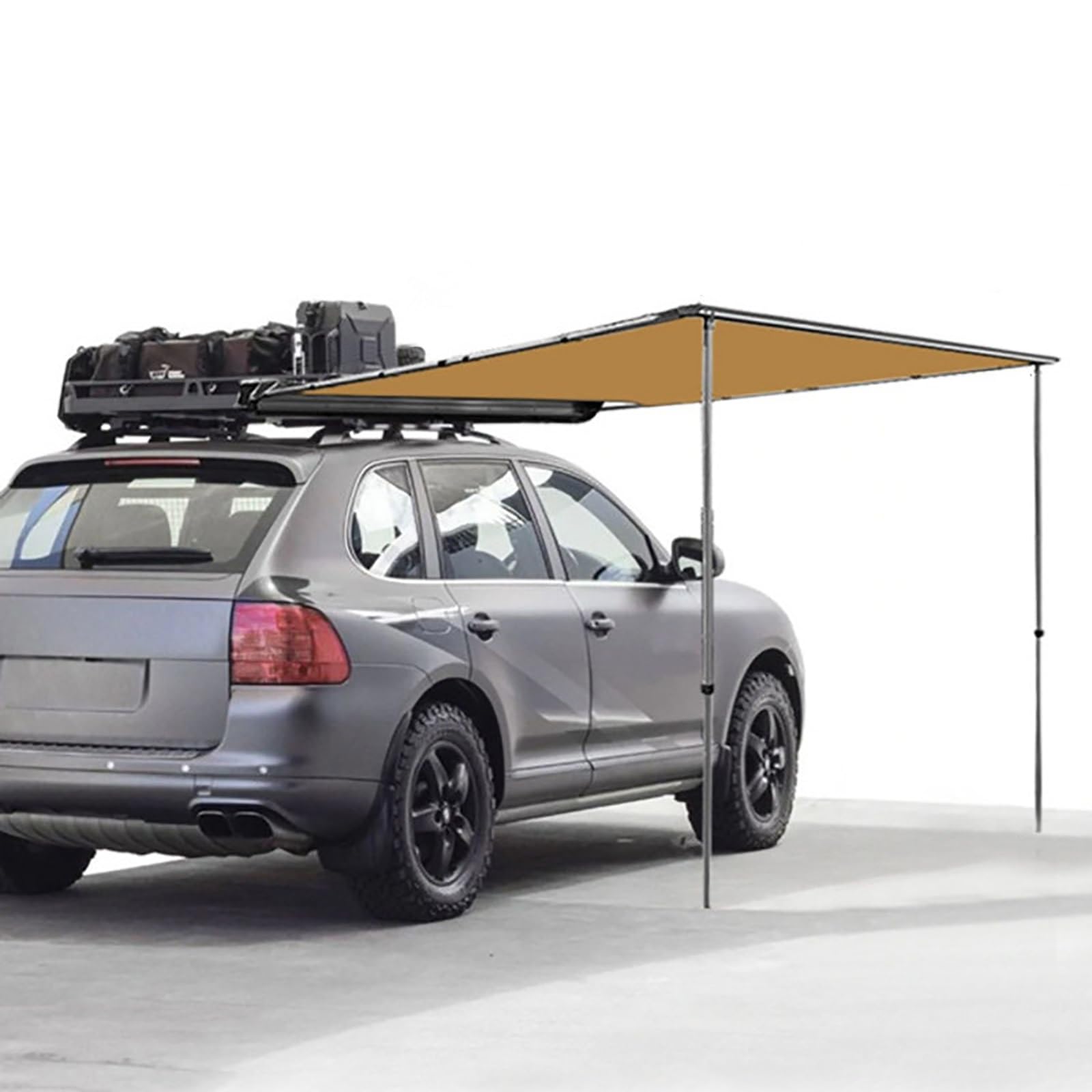 Tendalino Laterale per Auto Impermeabile con Altezza Regolabile, Tendalino per Camper Tendalino Laterale, Tendalino Auto Laterale Retrattile per Esterni, per SUV/Camion/Furgone(2x2.5m/6.6x8.2ft)