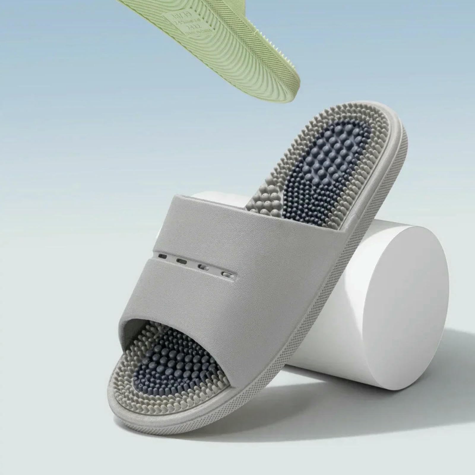 Ciabatte Uomo Pantofole Domestiche per Uomini da Donna Scarpe Doccia Bagno Non Slip Sandali-verde-40-41