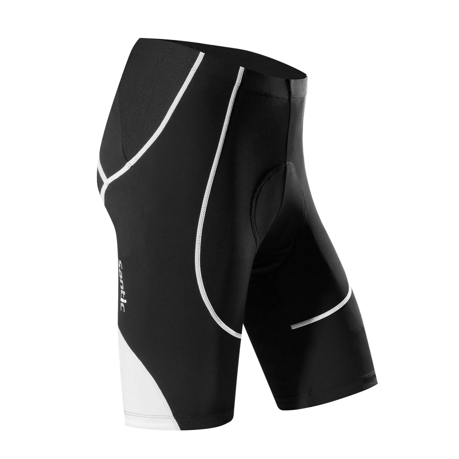 Santic Men's Eu Size/White Cycling Shorts Padded Cycle Shorts Road Bike Shorts With Pad Cycling Clothing For Eu L