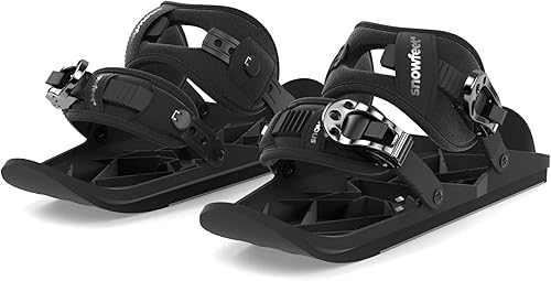 Snowfeet X - Mini patines cortos de esquí para Snow Pro Version  Esquíes para zapatos de invierno  Patines de nieve cortos Skiboards  El verdadero
