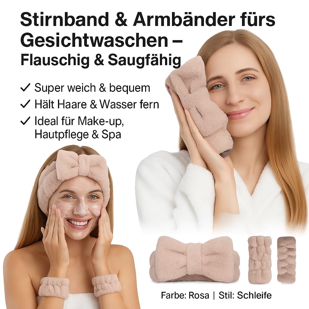 56-teiliges Make-up Pinselset mit Schwämmen, Stirnband & Tasche – Profi-Qualität