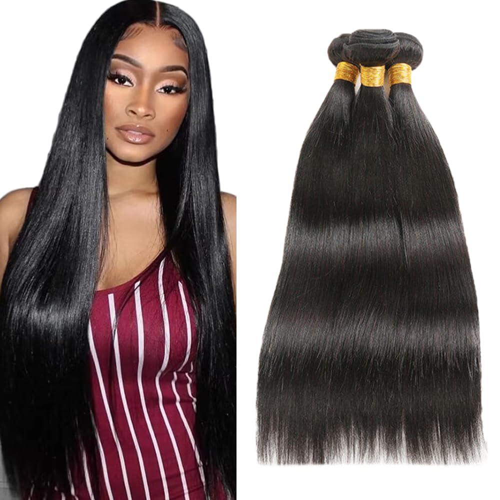 Extensiones de cabello humano virgen de alta calidad con doble trama cosida 8
