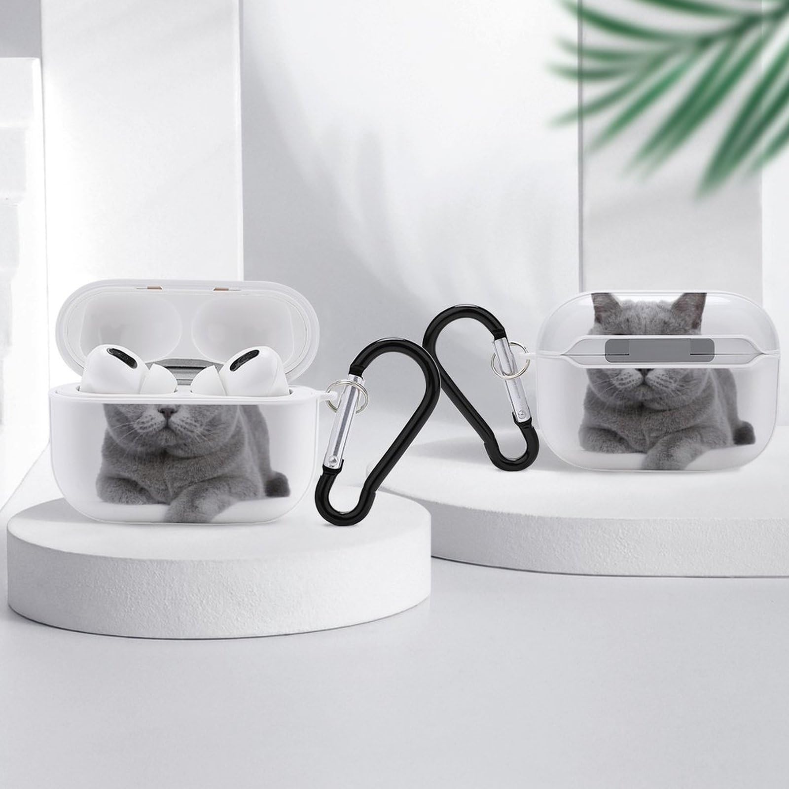 Amazon | 白い 猫 ペット ブリティッシュショートヘア AirPods