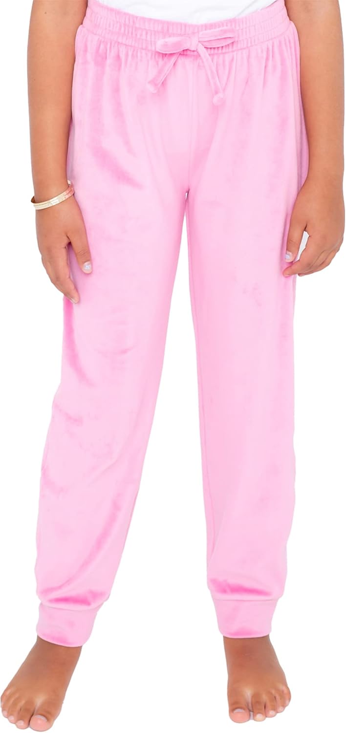 BTween Girls 3 Pack Velour Jogger Pant Set Solid, Tie Dye or Camo Sweatpants for Girls - Image 2