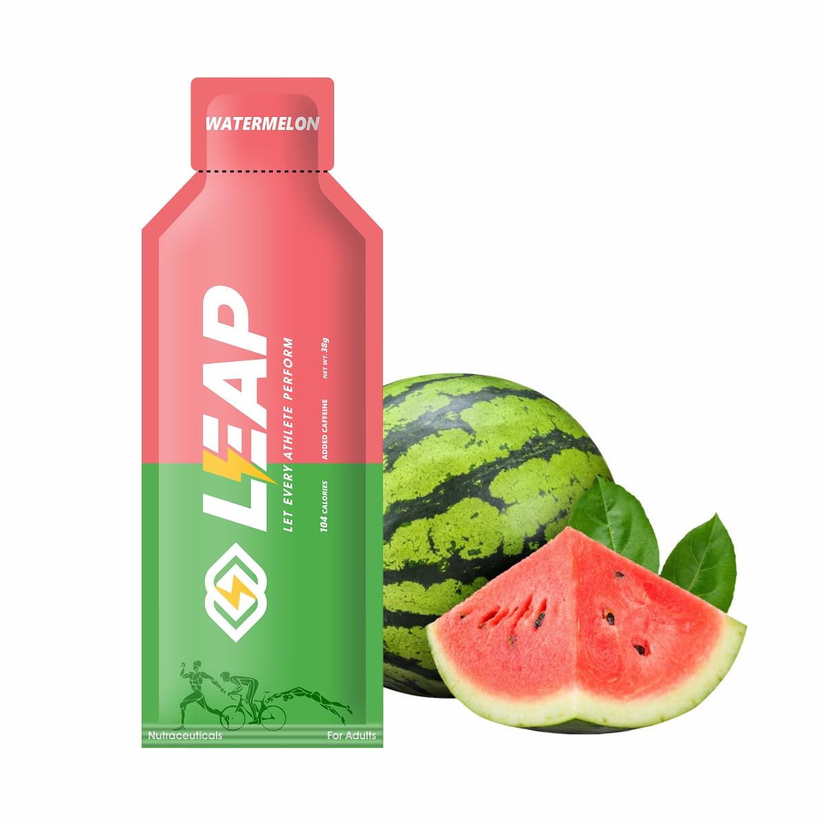 LEAP 5 Sachets Of Energy Gel For Runners,Cyclists&Athletes -Natural Ingredients For Quick Energy&Easy Digestion-Contains Amino Acids&Mct Oil(Banana-Strawberry) — Amazon image 7