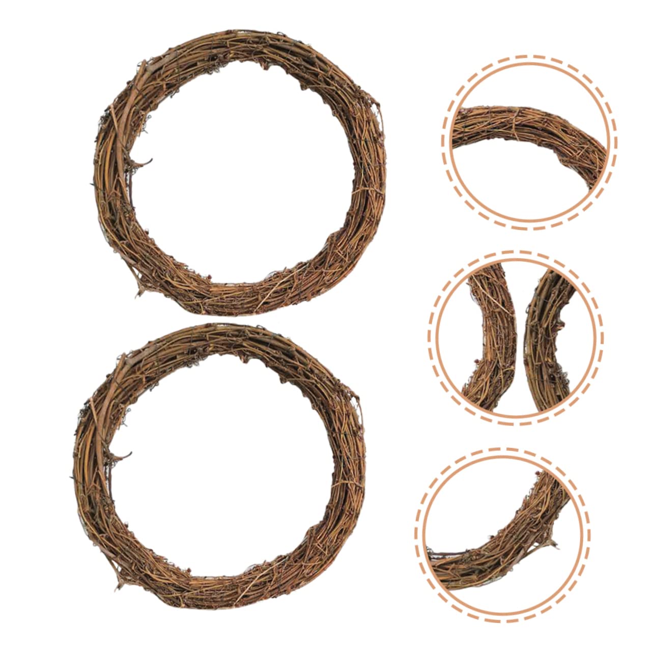 Cabilock 4 Pz Ghirlanda di vite di decorazione cucina natale decorazioni cerchi di ghirlande decorative accessorio ghirlanda fai da te arredamento materiali per ghirlande fai da te