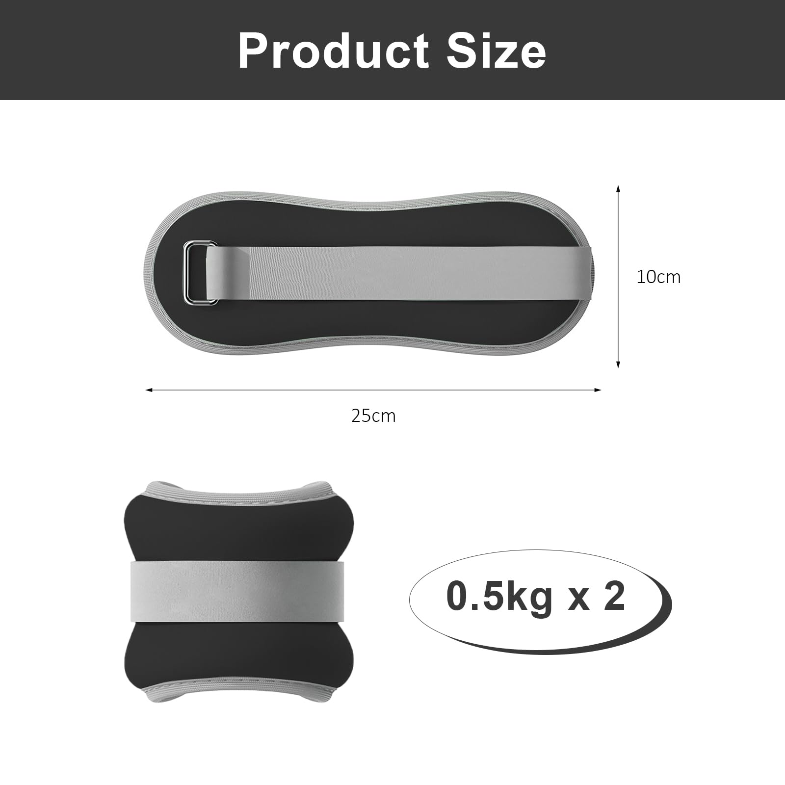 2PCS Poids Cheville, Poids Poignet, Leste Cheville, Ankle Weights, Bracelet Lesté, Poids Pilates, Poids Cheville et Poignet pour Pilates, Yoga, Marche, Jogging, l'Aérobic
