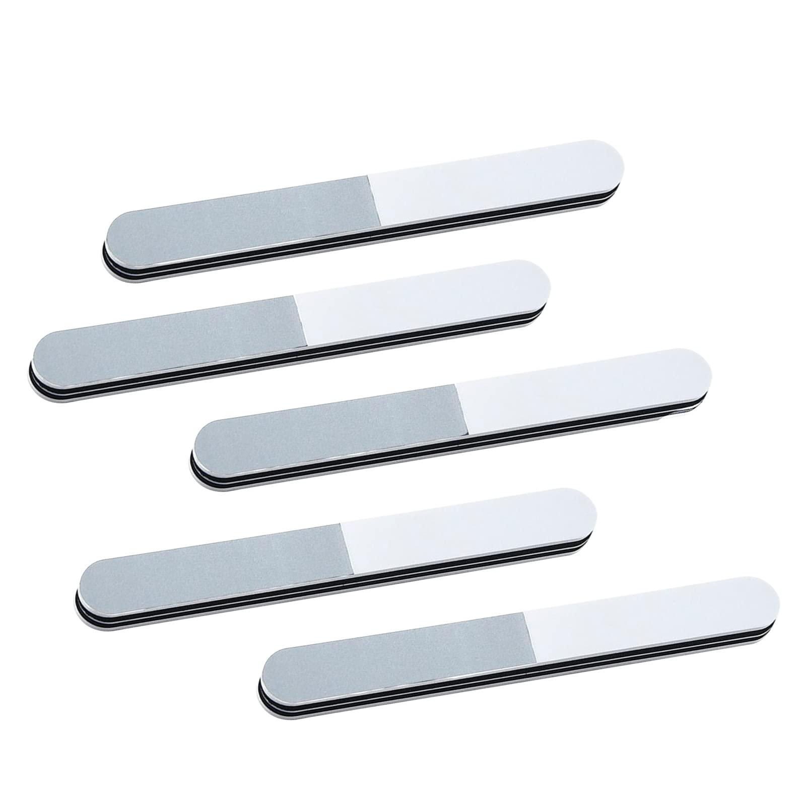 NATEFEMIN 5 Pack Sanding Sponge Nail Buffer Files Block Grinding Polishing Bar Military Model 600/1200/3000 Grits 3 Sides Accessory