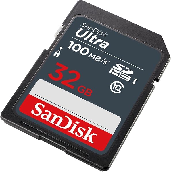 SanDisk Ultra 32GB SDHC Memory Card, up to 100MB/s, Class 10, Black/Grey - 4