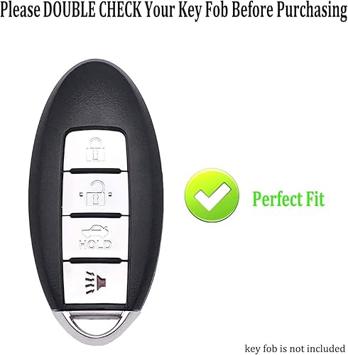 Miniatura 2 de Funda protectora de TPU compatible con Nissan 2007-2012 Altima 2009-2014 Maxima Murano para Infiniti FX35 FX37 FX50 G25 G35 G37 Q40 Q60 QX70 negro