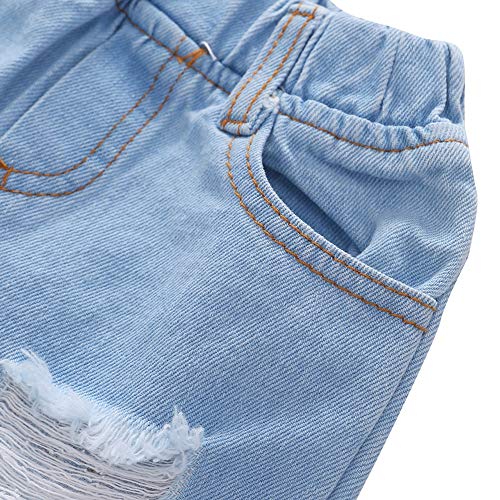 BAOBAOLAI Roupas para bebês meninas Girassol com babados Blusas de manga com calças jeans 3 peças Ro