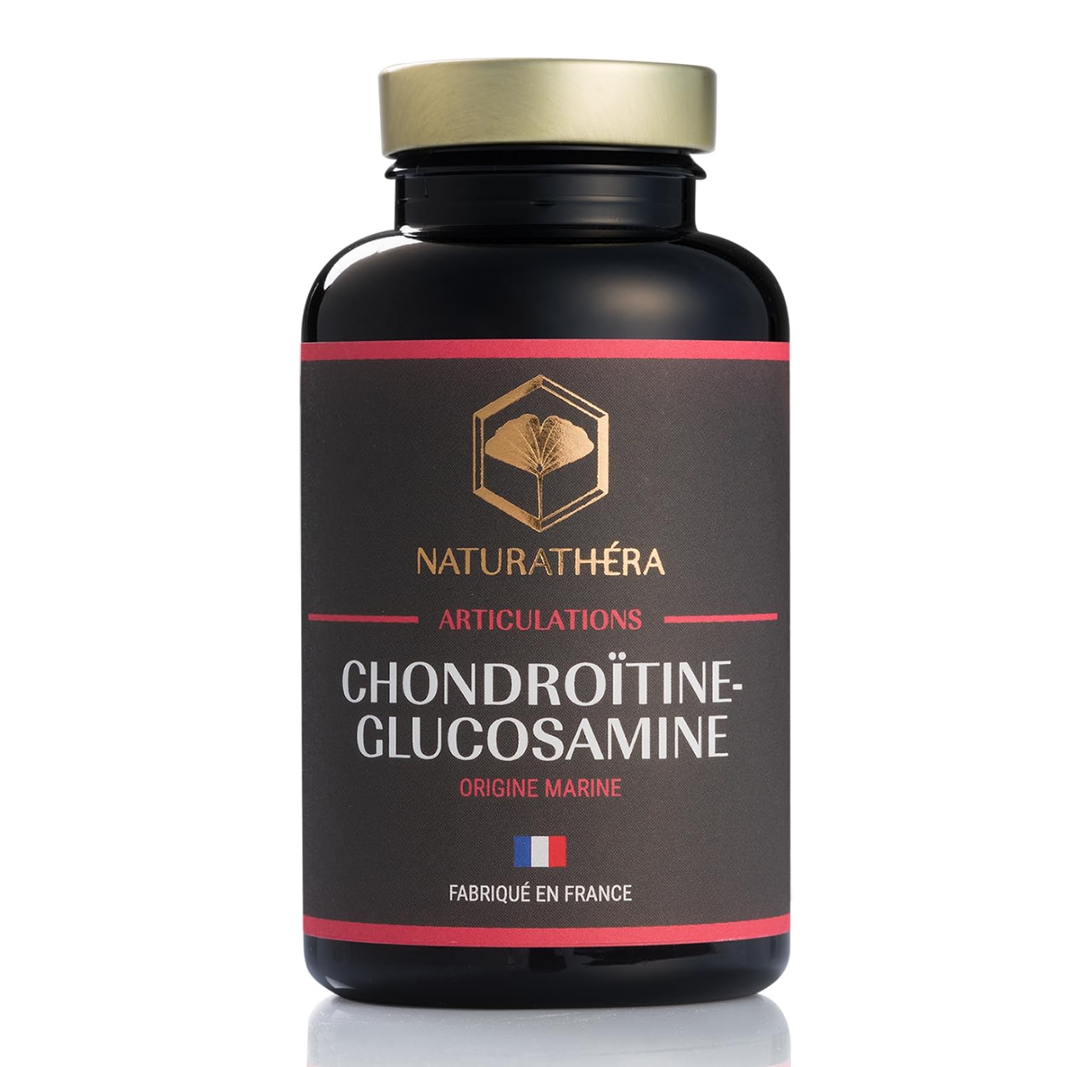 CHONDROÏTINE GLUCOSAMINE MARIN - Complément Alimentaire Arthrose, Rhumatismes & Douleurs Articulaires - Pureté Garantie - 150 Gélules - Fabriqué en France - Sans Additifs Allergènes OGM