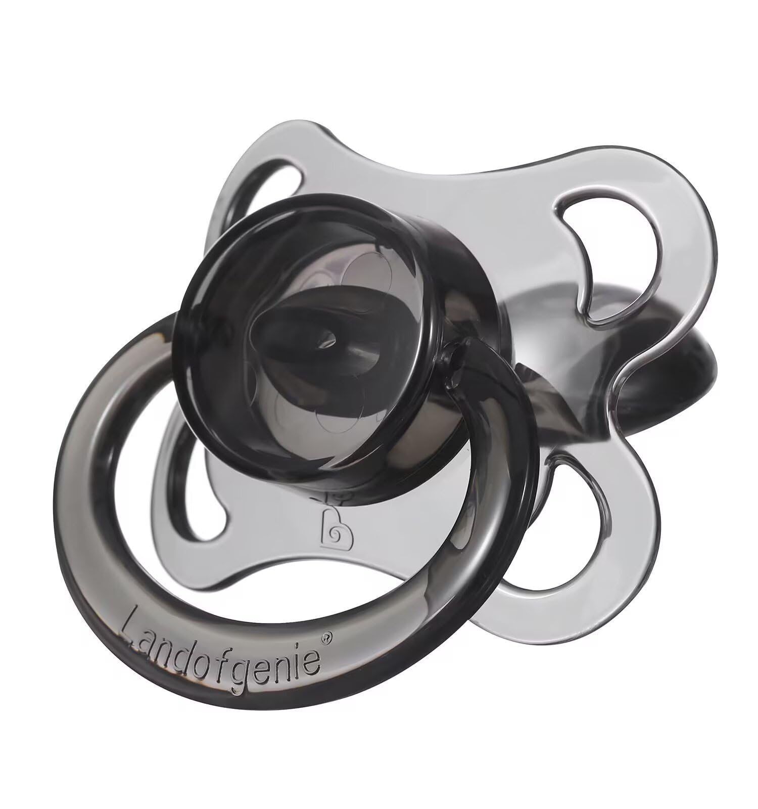 Landofgenie Adult Pacifiers Large Shield Adult Size Pacifier Set Candy Gloss Moon Shape Pacifier 2 Pack