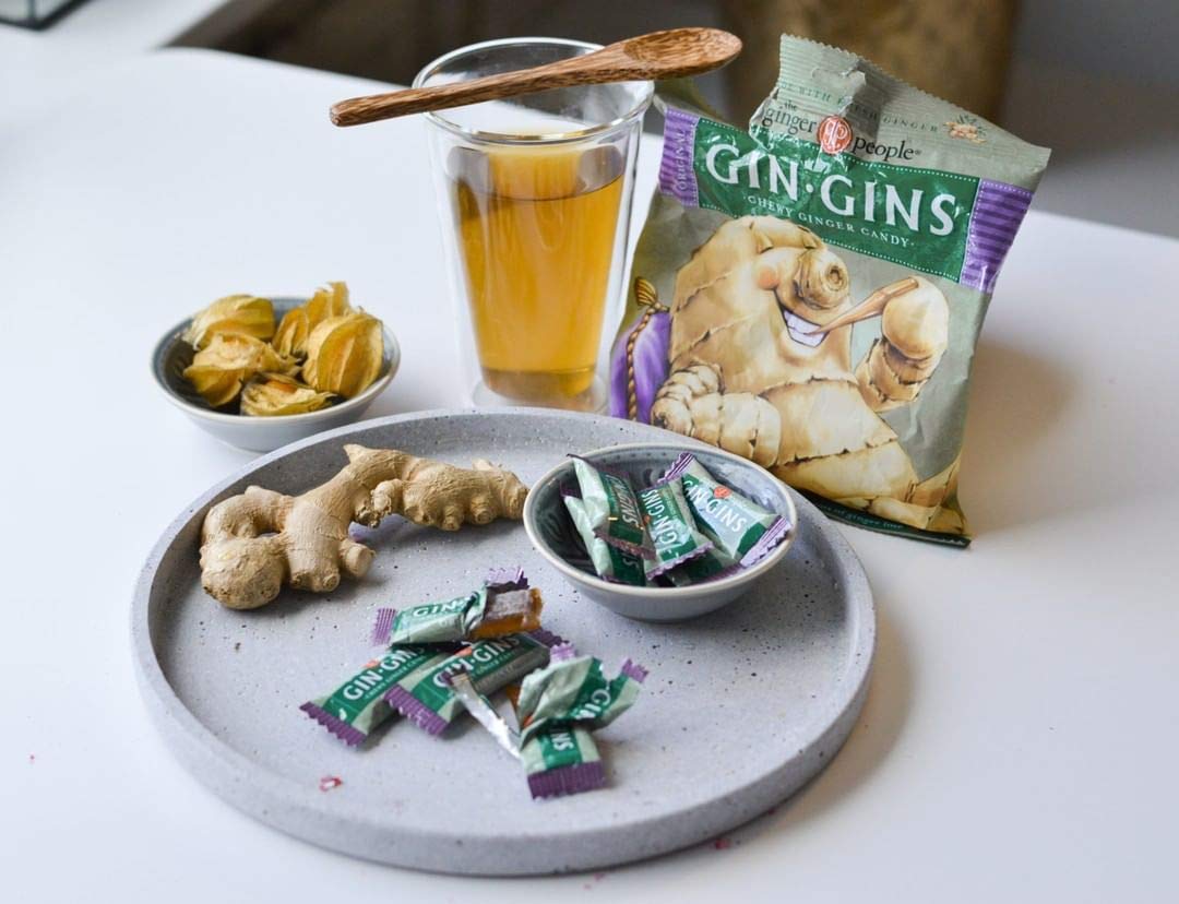 Amazon Com The Ginger People Gin Gins Original Chewy Ginger Candy 3 Oz Pack Of 2 Chewable Ginger Gum Grocery Gourmet Food