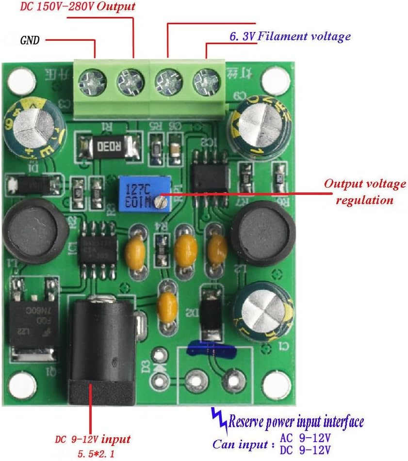 Connection diagram for GODIYMODULES HV DC Converter Module